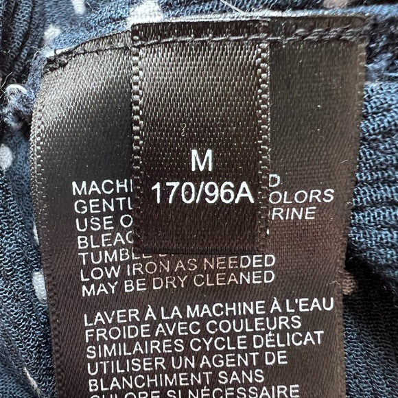 ⭐️ Anthropologie Navy Nia Sleeveless Tunic Tank Top MEDIUM - Picture 9 of 12